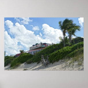 Pôster Grande Bar da Praia de Guana Cay, Bahamas