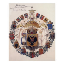 Grande brasão de armas da Rússia Imperial