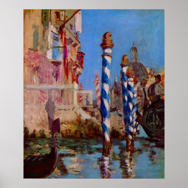 Poster Grande Canal de Veneza por Edouard Manet (Frente)