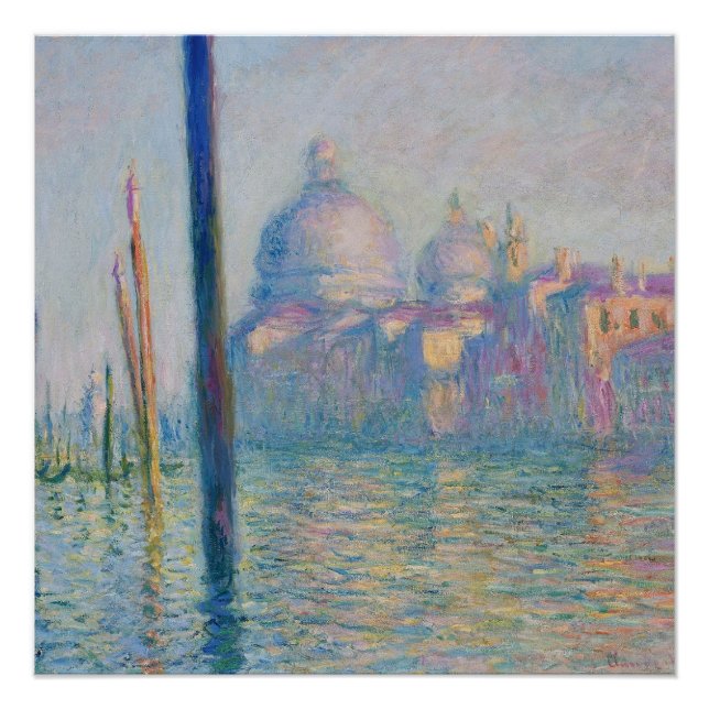 Pôster Grande Canal Monet Veneza Itália Pintura Clássica (Frente)