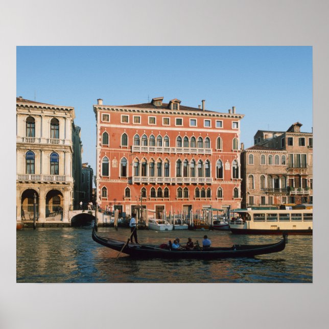 Poster Grande Canal, Veneza, Veneto, Itália (Frente)