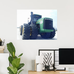 Poster Grande Canvas de Trator Verde