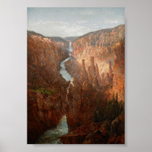 Poster Grande Canyon, Rio Yellowstone, Wyoming