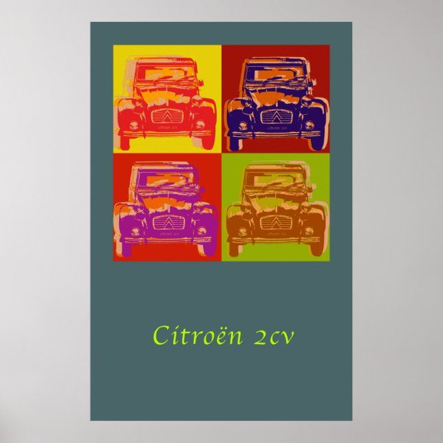 Poster grande Citroen 2CV (Frente)