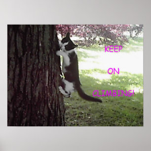 Poster grande da árvore do gatinho pequeno