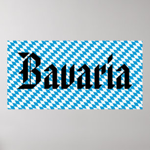 Poster grande da bandeira de Baviera