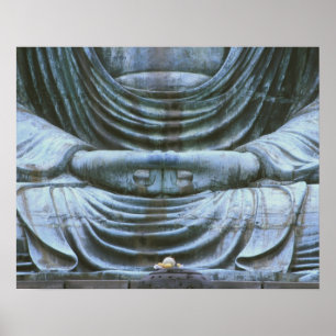 Poster Grande detalhe do Buda, templo Kotokuji, Kamakura,