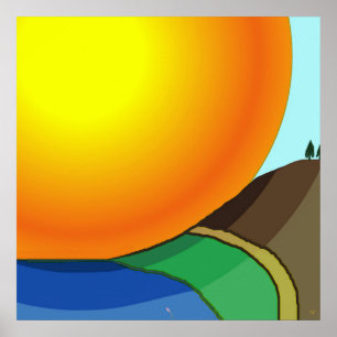 Poster grande do nascer do sol