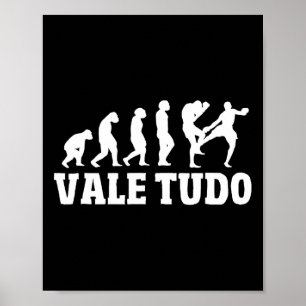 Poster Grande Evolução do Vale Tudo Design Mma Kickboxing