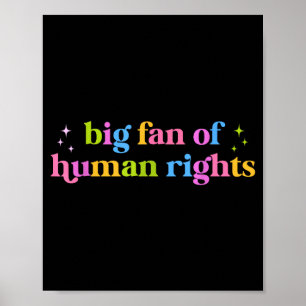Poster Grande fã de declaração de igualdade de direitos h