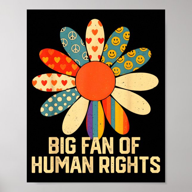Poster Grande Fã Direitos Humanos Igualdade Arte (Frente)