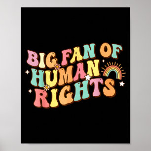 Poster Grande fã dos direitos humanos - igualdade & justi