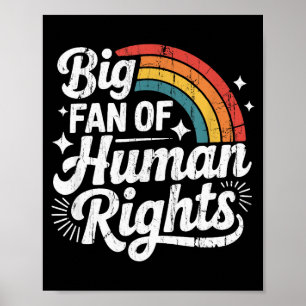 Poster Grande Fã dos Direitos Humanos, Justiça Social, Ig