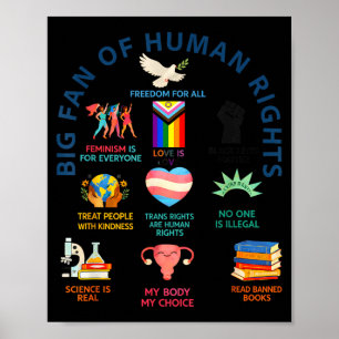 Poster Grande Fã dos Direitos Humanos _ Liberdade para To