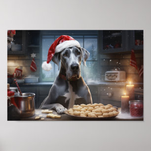 Poster Grande Feriado Festivo de Natal dinamarquês