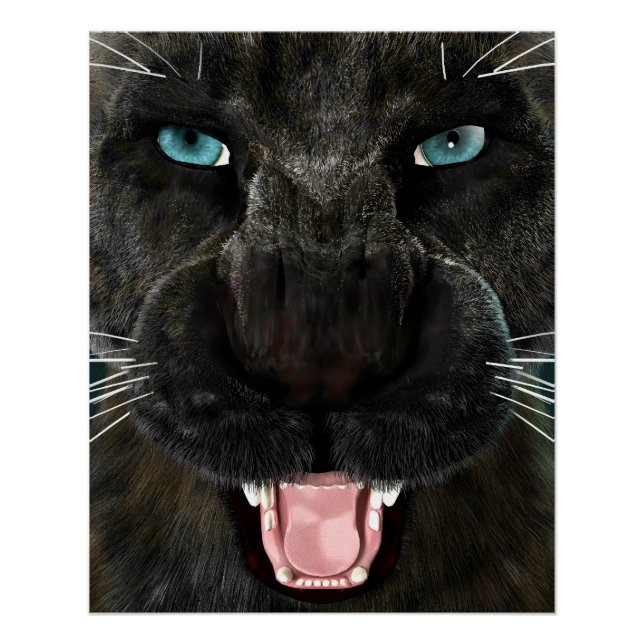 Pôster Grande Gato Pantera Negra (Frente)