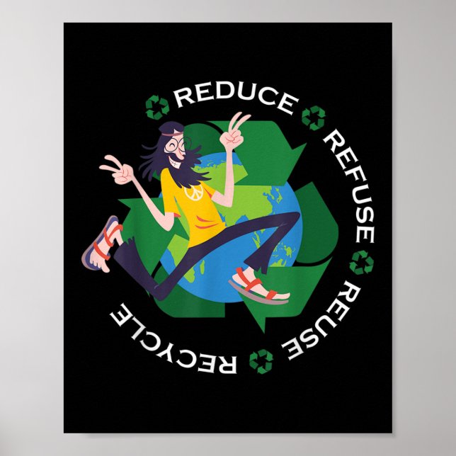 Poster Grande Globo Terrestre Dia da Terra Ambiental Pr (Frente)