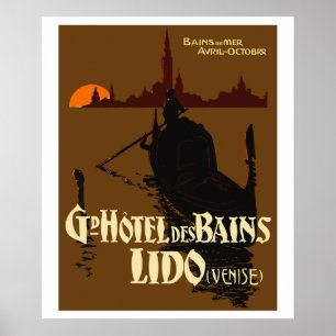 Poster Grande Hotel dos Banhos (LIDO - Venice)