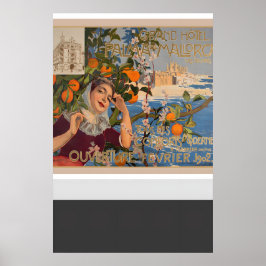 Poster Grande Hotel Palma de Mallorca Ilhas Baleares