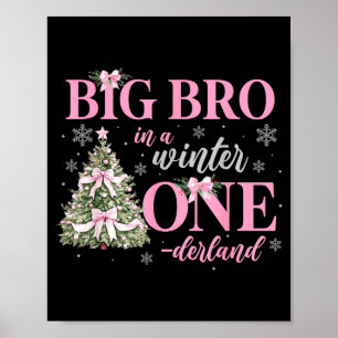 Poster Grande Irmão Em Um Onederland De Inverno Garota De