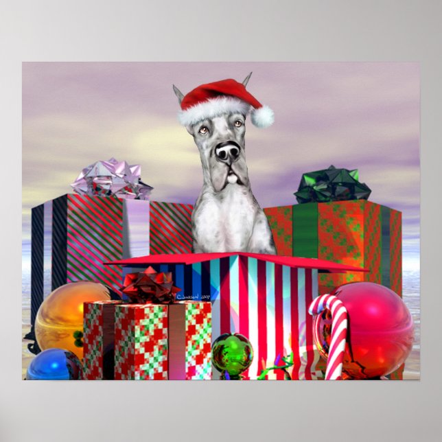 Poster Grande Merda Surpresa de Natal Dane (Frente)