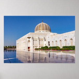 Poster Grande Mesquita de Sultan Qaboos em Muscat, Omã