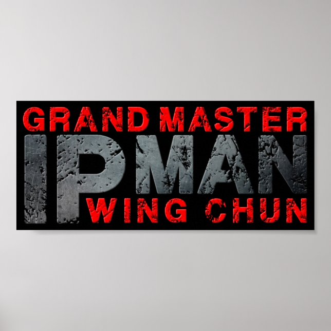 Poster Grande Mestre "Ip Man" Wing Chun (Frente)