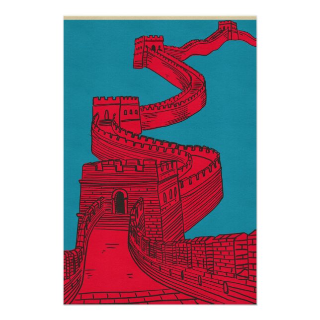 Pôster Grande Muralha Da China (Frente)