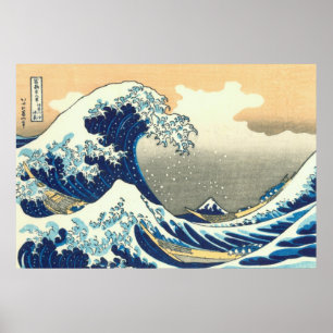 Poster Grande onda de Hokusai