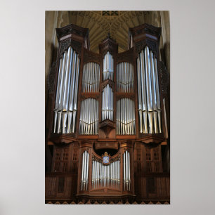 Poster Grande Órgão de Tubos da Abadia de Bath Igreja G