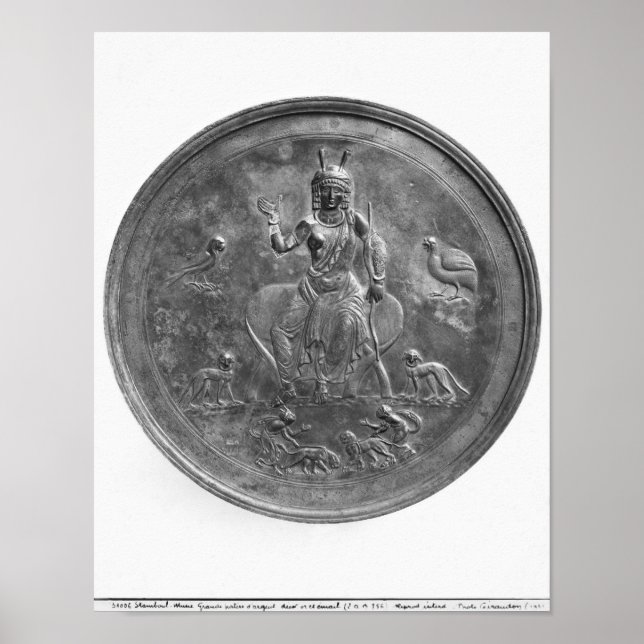 Pôster Grande patera representando uma deusa (Frente)