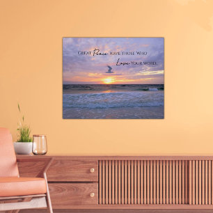Poster Grande Paz Pastel Pôr do sol pastel