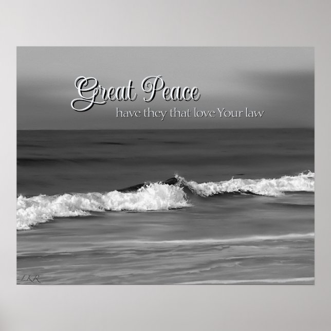 Poster Grande Paz Que Ama Sua Lei Oceanside (Frente)