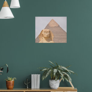 Poster Grande Pirâmide de Gizé Egito Esfinge Monumento De
