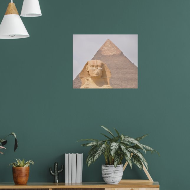 Poster Grande Pirâmide de Gizé Egito Esfinge Monumento De (Sala de Estar 1)