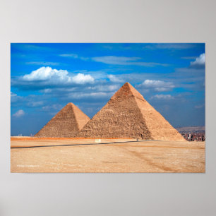Poster Grande pirâmide Khufu & Cheops
