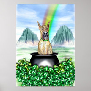 Pôster Grande Pote Dane Brindle O Dourado