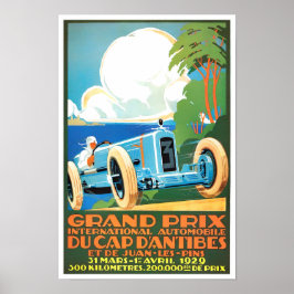 Poster Grande Prêmio Antibes 1929