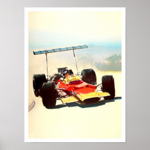 Poster Grande Prêmio de Graham Hill Lotus, 1969