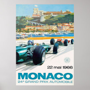 Poster Grande Prêmio MONACO de 1966