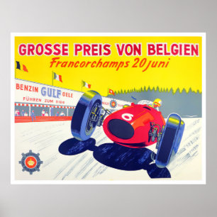 Poster Grande Prêmio Spa de 1956