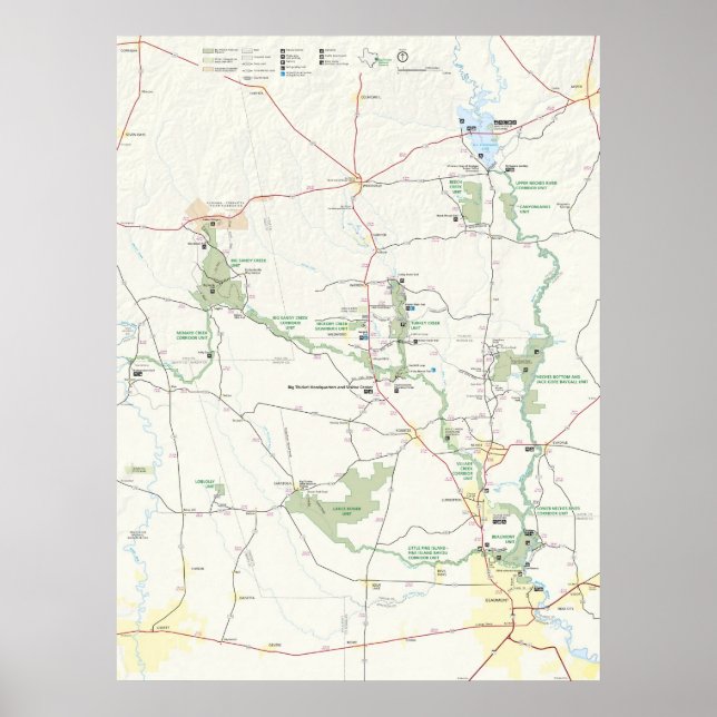 Pôster Grande Reserva Nacional do Thicket (Frente)