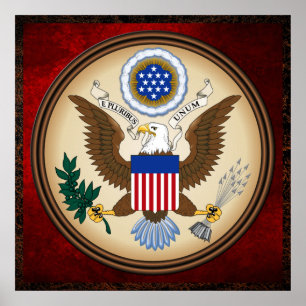 PÔSTER GRANDE SELO DOS ESTADOS UNIDOS