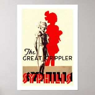 Poster Grande sífilis do ~ de Crippler