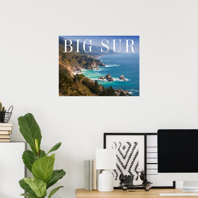 Poster Grande Sur Costa da Califórnia (Escritório em casa)