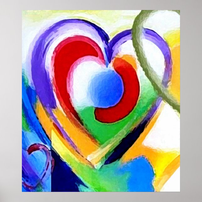Poster Grande tamanho do coração enorme (Frente)