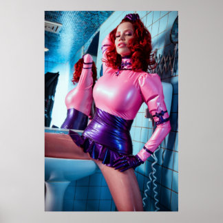 POSTER GRANDE - TINTA E LATEX AZUL - Bianca Beauch