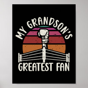 Poster Grande Ventilador do Vovô Boxando vovó Boxing Gran