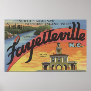 Poster Grandes cenas da letra - Fayetteville, NC