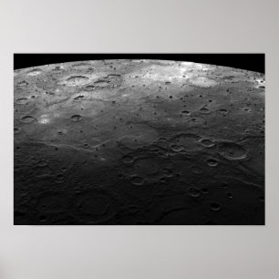 Poster Grandes crateras no planeta Mercury